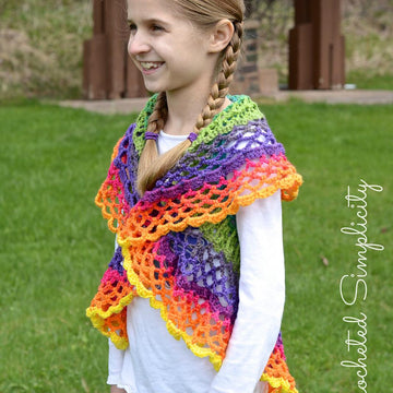 Girls Butterfly Mandala Vest