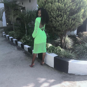 Green Goblin Crochet Dress