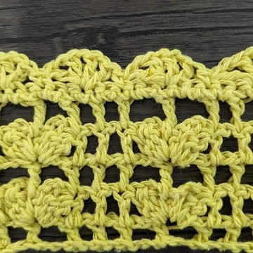 Canary Yellow Butterfly Crochet Top