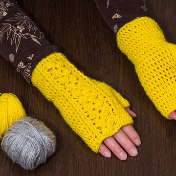 Lemonade Fingerless Mittens