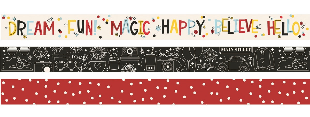 Simple Stories Say Cheese 4 Washi Tape 3/Pkg - 559064