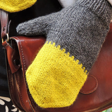 Colourblock Mittens