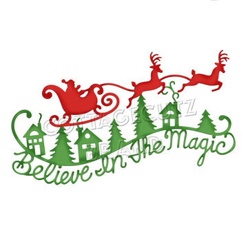 CottageCutz Elites Die - Believe In The Magic, 4.5"X2.7"
