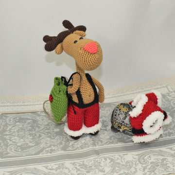 Santa Deer Amigurumi