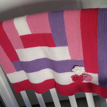 Log Cabin Baby Blanket