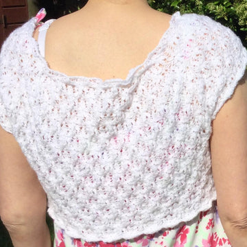 Flower meadow stitch shrug