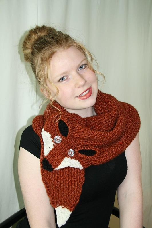 Fox in Love Scarf Cowl
