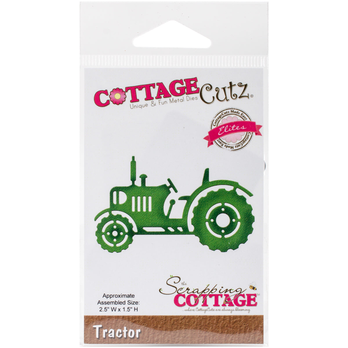CottageCutz Elites Die - Tractor 2.5"X1.5"