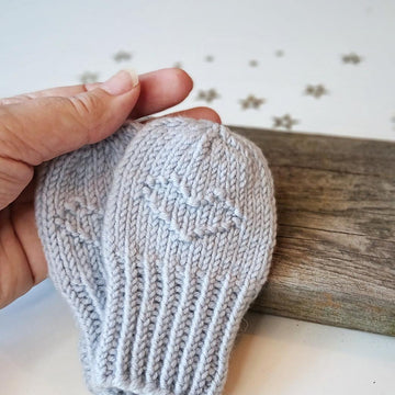 Tiny Heart Baby Mittens