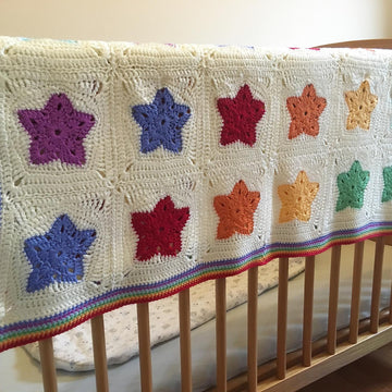 Rainbow of Stars Blanket