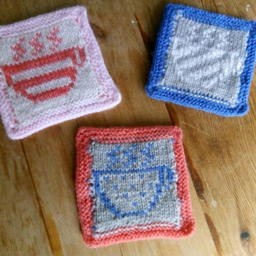 Tea time reversible coasters