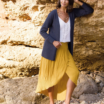Wheat Cardigan in Rowan Cotton Trio - Downloadable PDF
