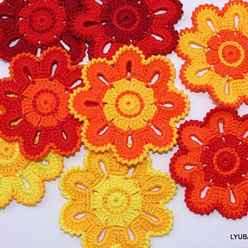 Crochet Flower Coaster
