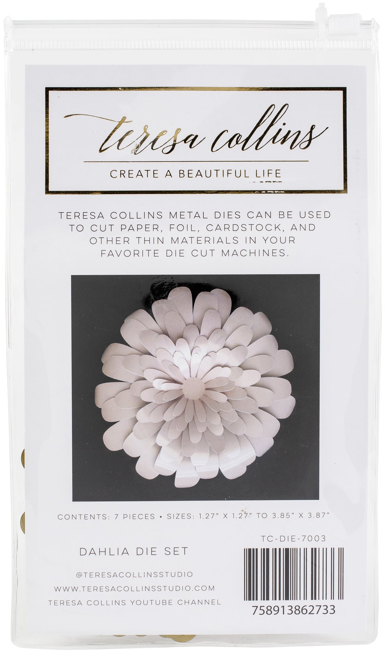Teresa Collins Die Set 7/Pkg - Dahlia