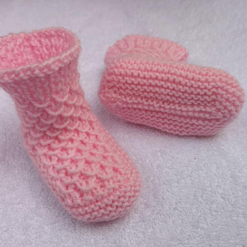 Gorgeous Pink Baby Booties
