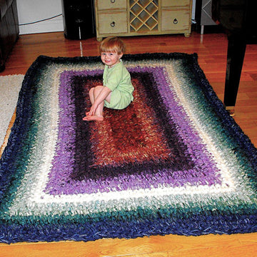 Phyllis Crocheted Granny Rectangle Rug