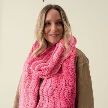 Wavy Crochet Scarf in Hayfield Spirit Chunky - 10863 - Downloadable PDF