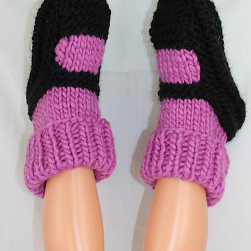 Childrens Superfast Rib Cuff Sock Slippers