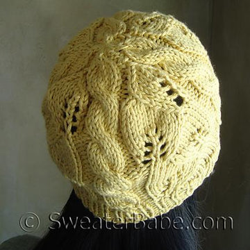 #114 Breezy Lace and Cable Hat