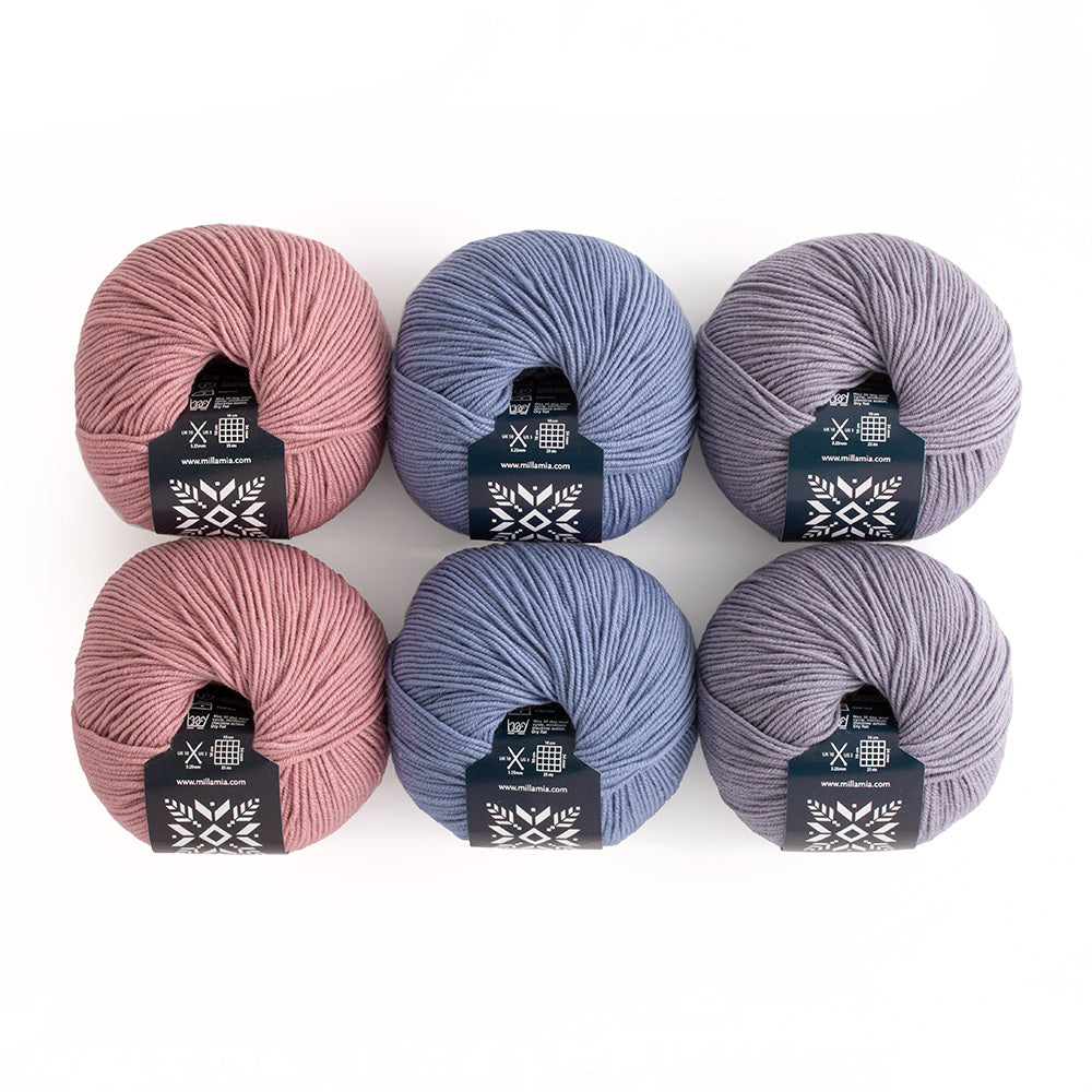 MillaMia Naturally Soft Merino Ku-Ku Crochet Baby Blanket 6 Ball Crochet Kit