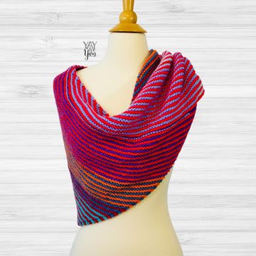 Double Gradient Boomerang Shawl