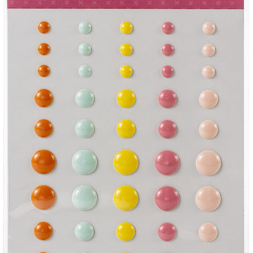 Echo Park Paper Echo Park Adhesive Enamel Dots 60/Pkg - I Love Spring