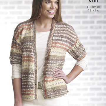 Ladies Cardigans in King Cole Drifter DK - 4854 - Downloadable PDF