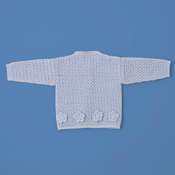 Little Blossom Cardigan - Free Crochet Pattern for Babies in Paintbox Yarns Baby DK