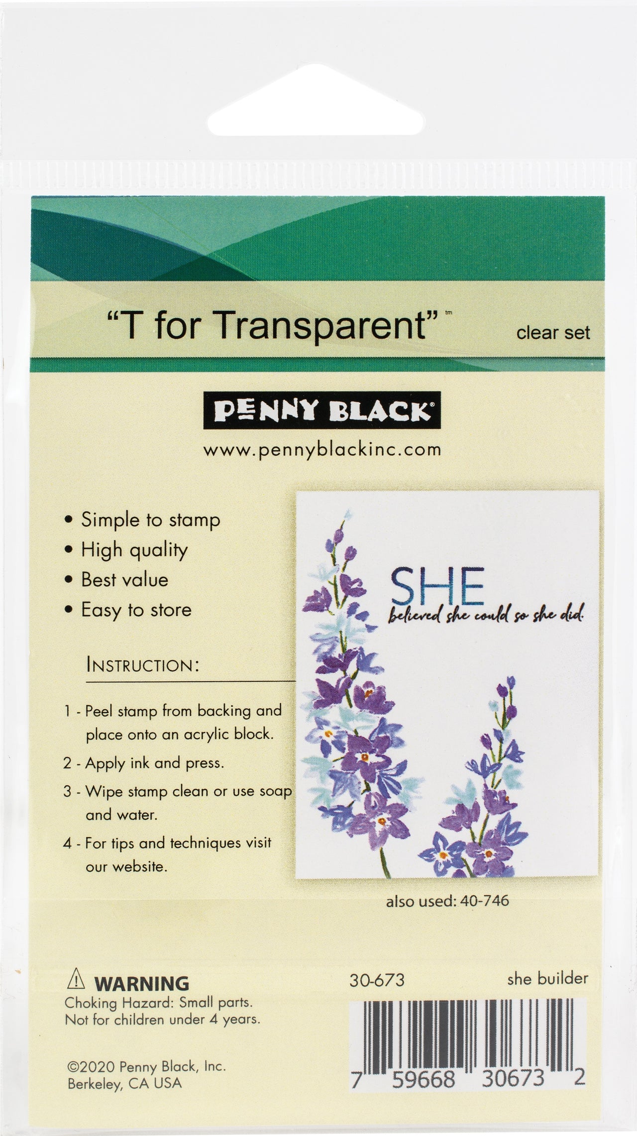 Penny Black Clear Stamps - She Builder
