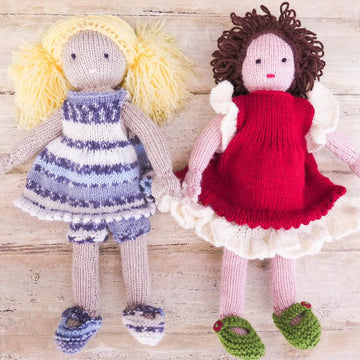 Rose and Bianca Knit Dolls