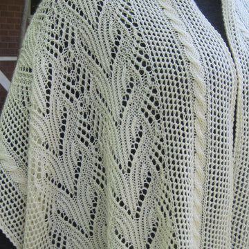 Glencoe Cable Lace Shawl