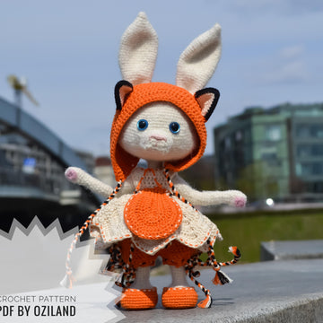Сrochet pattern: Doll Clothes set PDF - Outfit Little fox for Amigurumi Doll