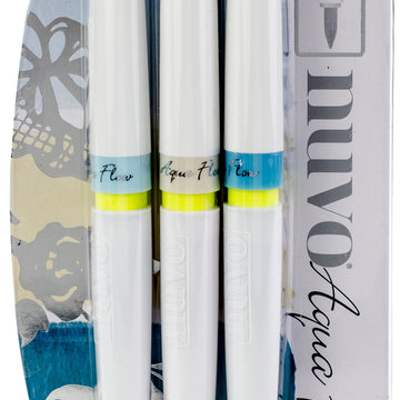 Tonic Studios Nuvo Aqua Flow Pens 3/Pkg - Ocean Air