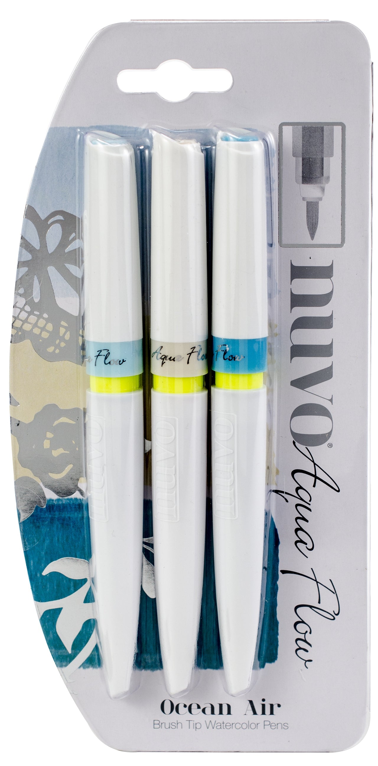 Tonic Studios Nuvo Aqua Flow Pens 3/Pkg - Ocean Air