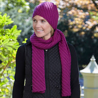 WEBS DIR10 Superwash Scarf and Hat by Doris Chan - Crochet Pattern for Kids and Adults in Valley Yarns Valley Superwash