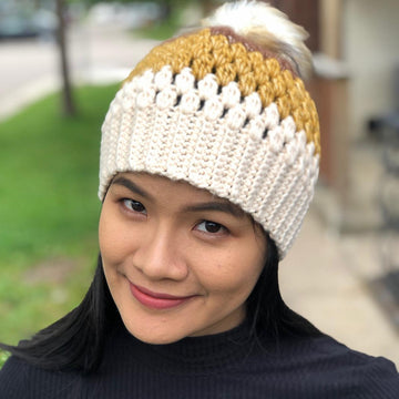 Cluster stitch hat