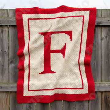 F Letter Blanket Corner-to-Corner (C2C) Crochet Pattern