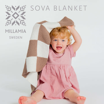 Sova Blanket - Knitting Pattern For Babies in MillaMia Naturally Baby Soft by MillaMia