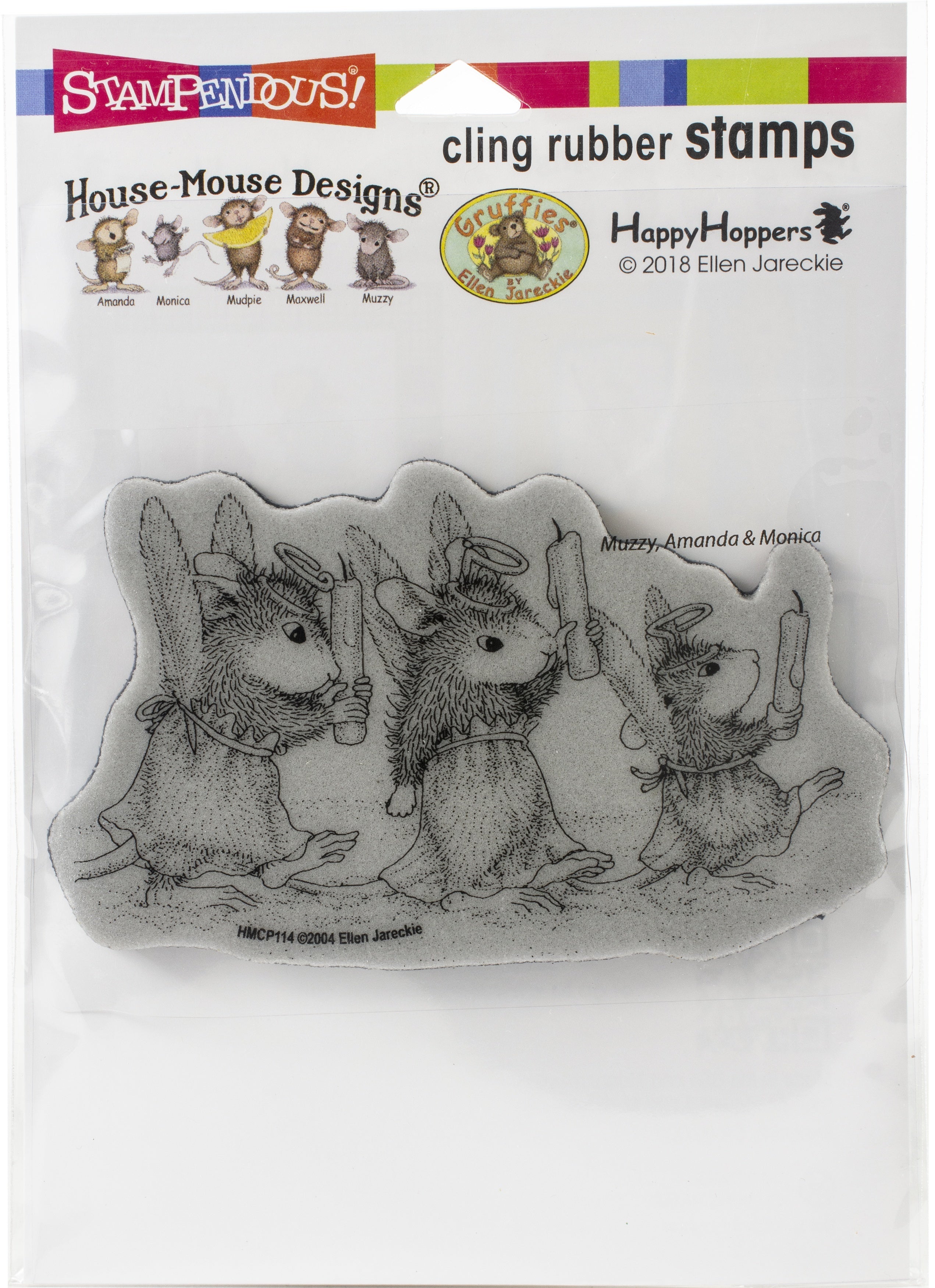 Stampendous House Mouse Cling Stamp - Angel Procession