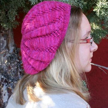 Raspberry Trellis Beret