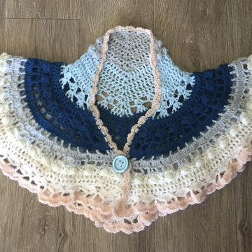 Crochet Vintage Caplet Shawl