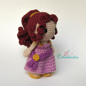 Hercules and Megara amigurumi dolls - crochet patterns by Crochelandia