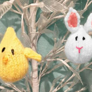 Easter Bunny and Chick Hanging Decorations