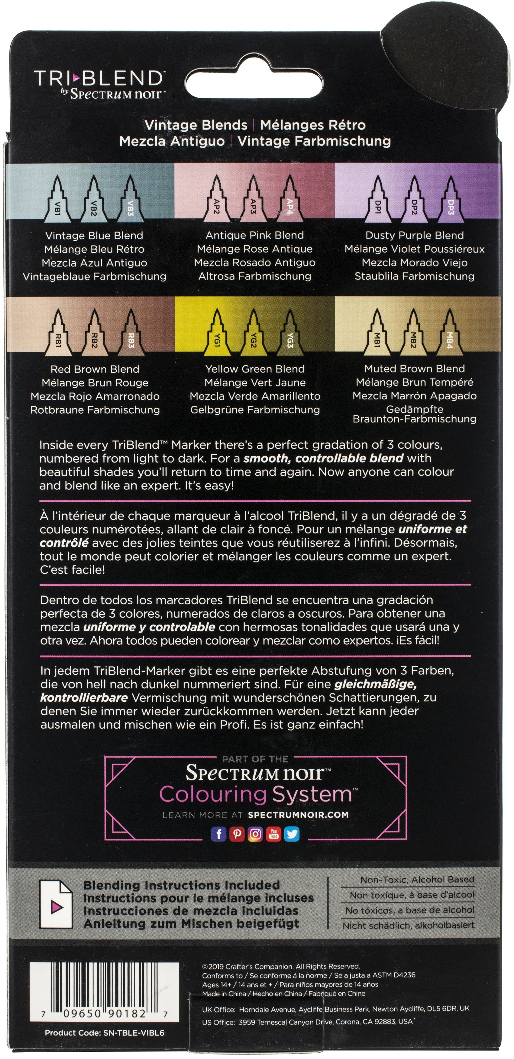 Spectrum Noir TriBlend - Vintage Blends 6 Pens