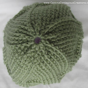 Spiral Star Basket Weave Beanie