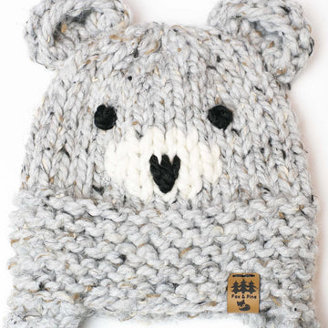 Bear Ear Flaps Hat Toque