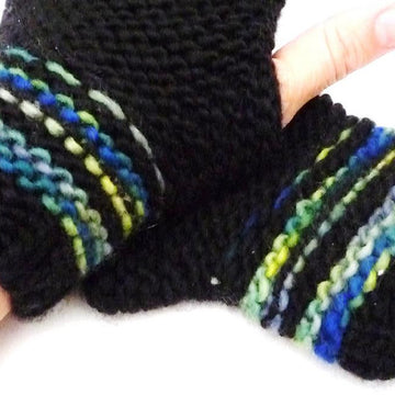 Fingerless Scrap Mitts