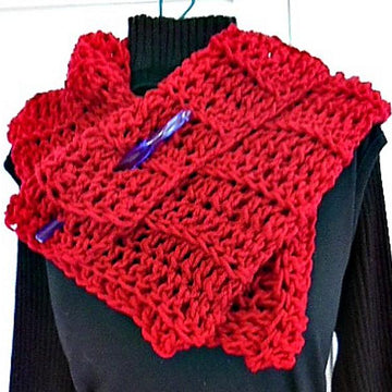YTcr- Beginner Red Shawl