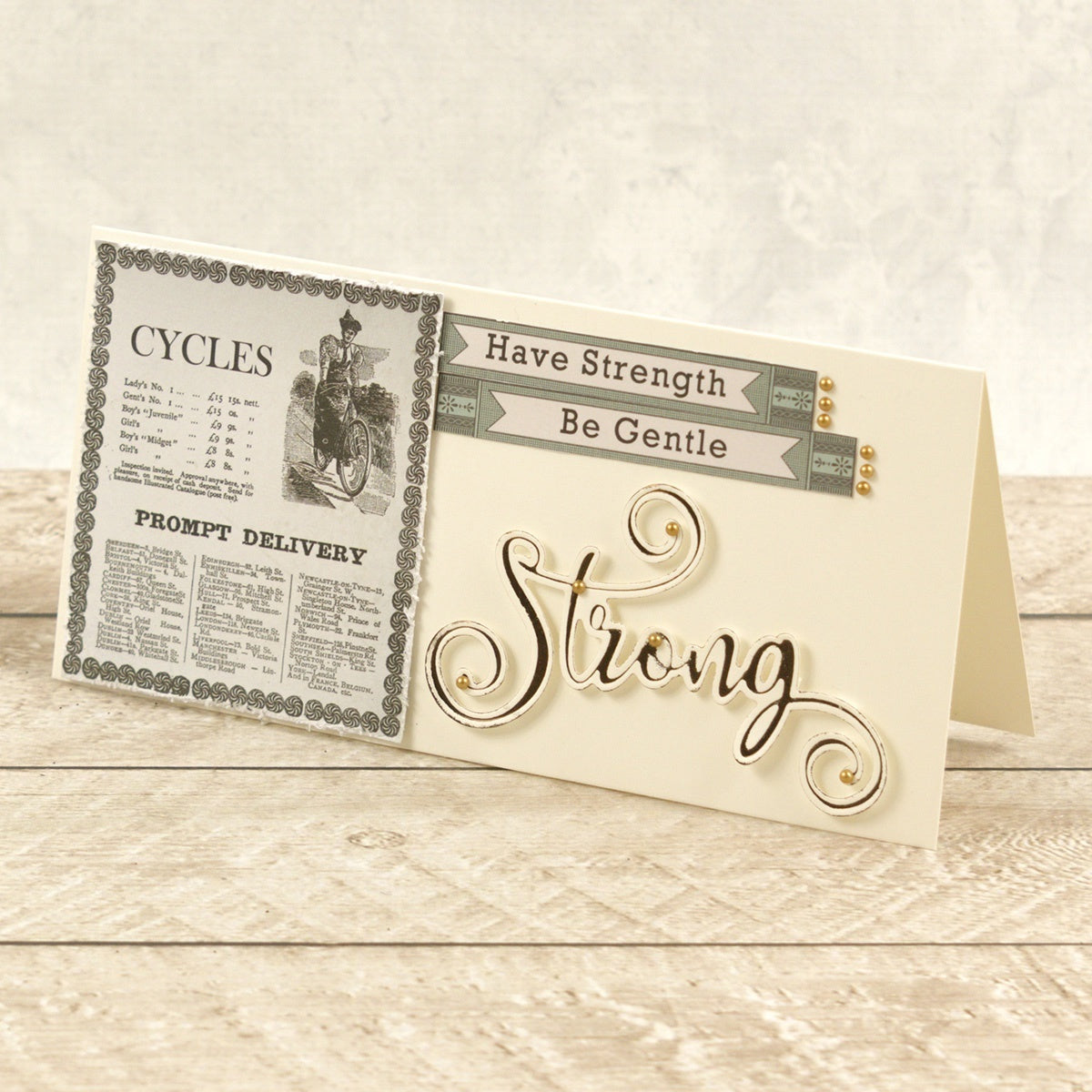 Artdeco Creations Delightful Sentiments Cut, Foil & Emboss Dies - Strong 4.2"X2.5"