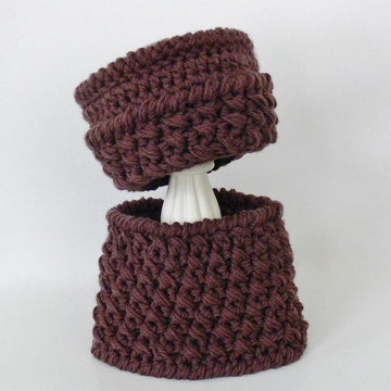 Chunky Hat and Infinity Cowl Scarf Girls Ladies